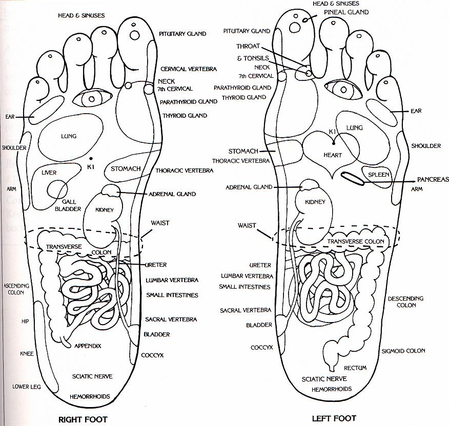 Foot Chinese Medicine Chart